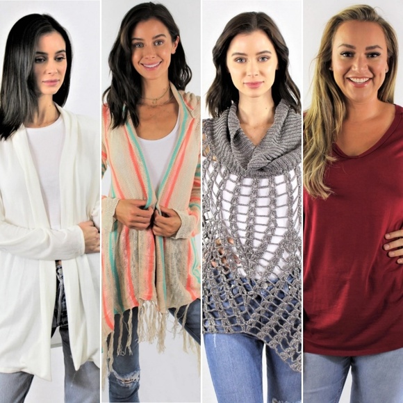 Solid White Front open Cardigan - Picture 4 of 4